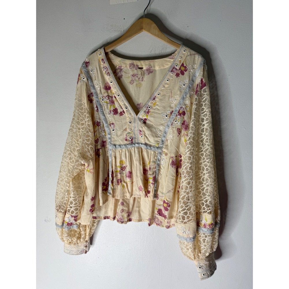 Free people boogie all night embellish top small - Picture 1 of 6
